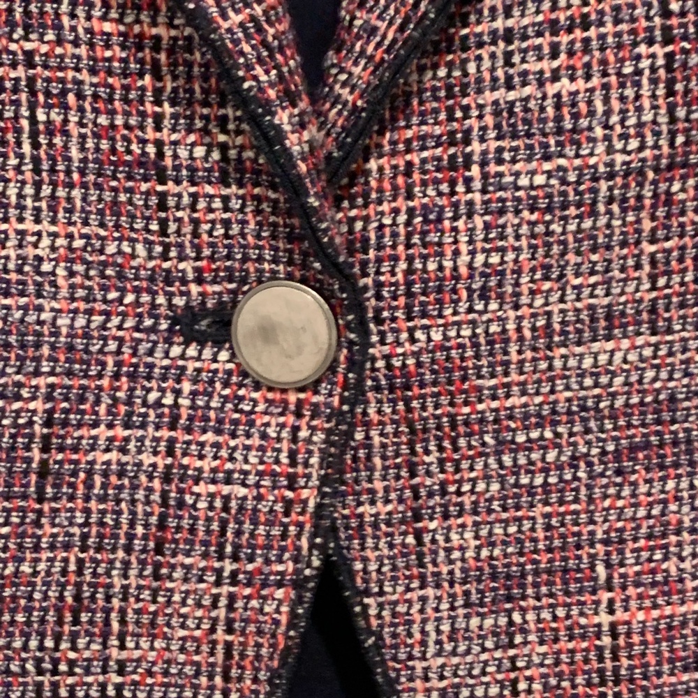 Etcetera Single Button Blazer Size 6 Multi-Color - image 5